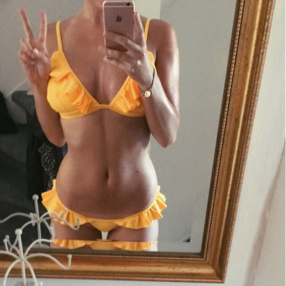 Yellow bikini